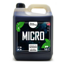 3 л Micro — компонент добрив для гідропоніки, ґрунту та кокосового субстрату (аналог GHE) 3 л Micro — компонент добрив для гідропоніки, ґрунту та кокосового субстрату (аналог GHE)