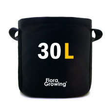 Grow Bag 30 л — Агротекстильный горщик 34х34 см / Чорні ручки Grow Bag 30 л — Агротекстильный горщик 34х34 см / Чорні ручки